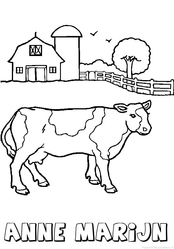 Anne marijn koe kleurplaat
